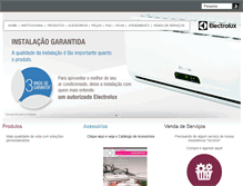 Tablet Screenshot of electrolux.bruc.com.br